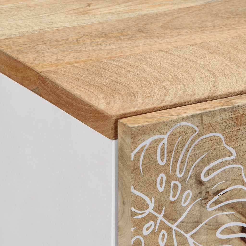 Nachttisch 40X33,5X46 Cm Massivholz Mango