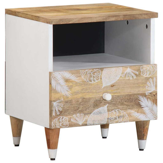 Nachttisch 40X33X46 Cm Massivholz Mango