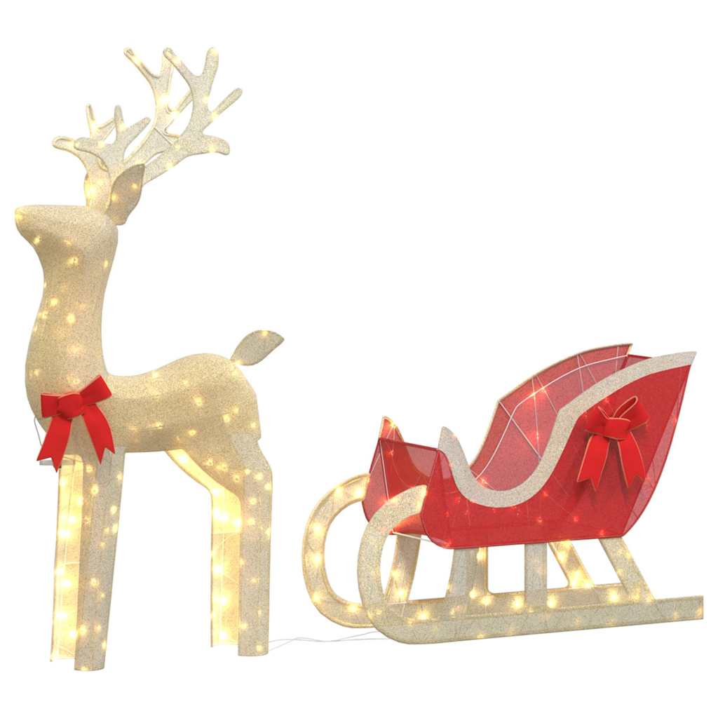 Led-Rentiere Mit Schlitten 100 Leds