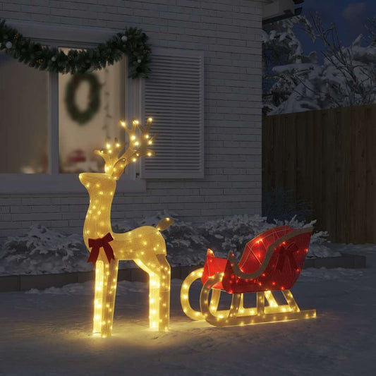 Led-Rentiere Mit Schlitten 100 Leds