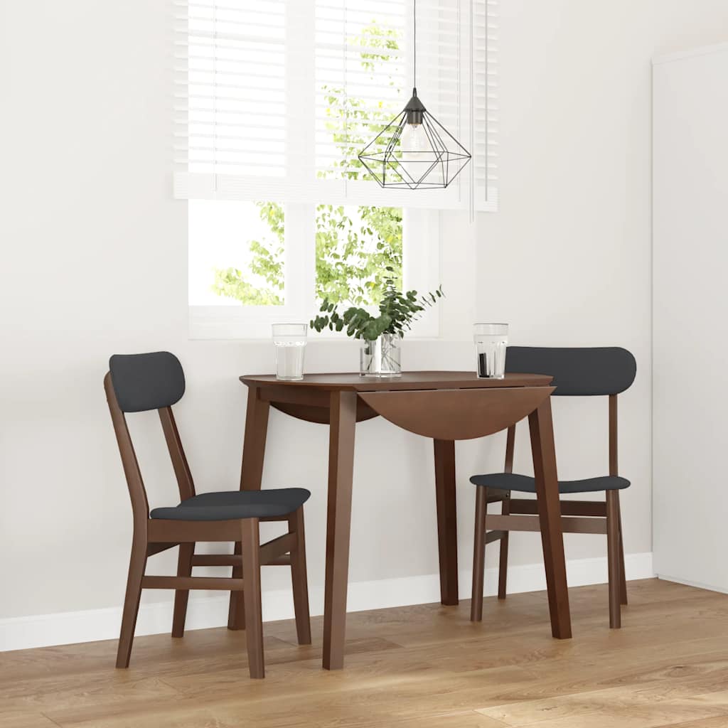 Esszimmerstühle Mit Kissen 2 Stk. Weiß Massivholz Gummibaum