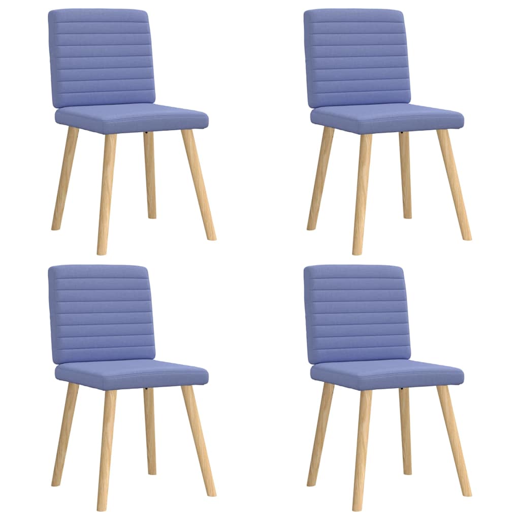 Esszimmerstühle 2 Stk. Jeansblau Stoff