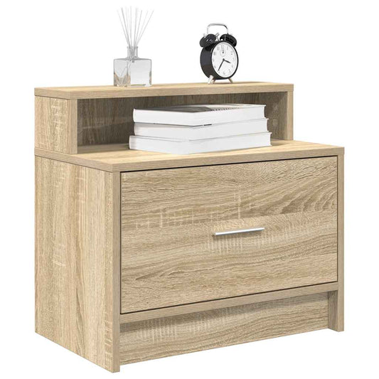 Nachttisch Mit Schublade Sonoma-Eiche 51X31X47 Cm
