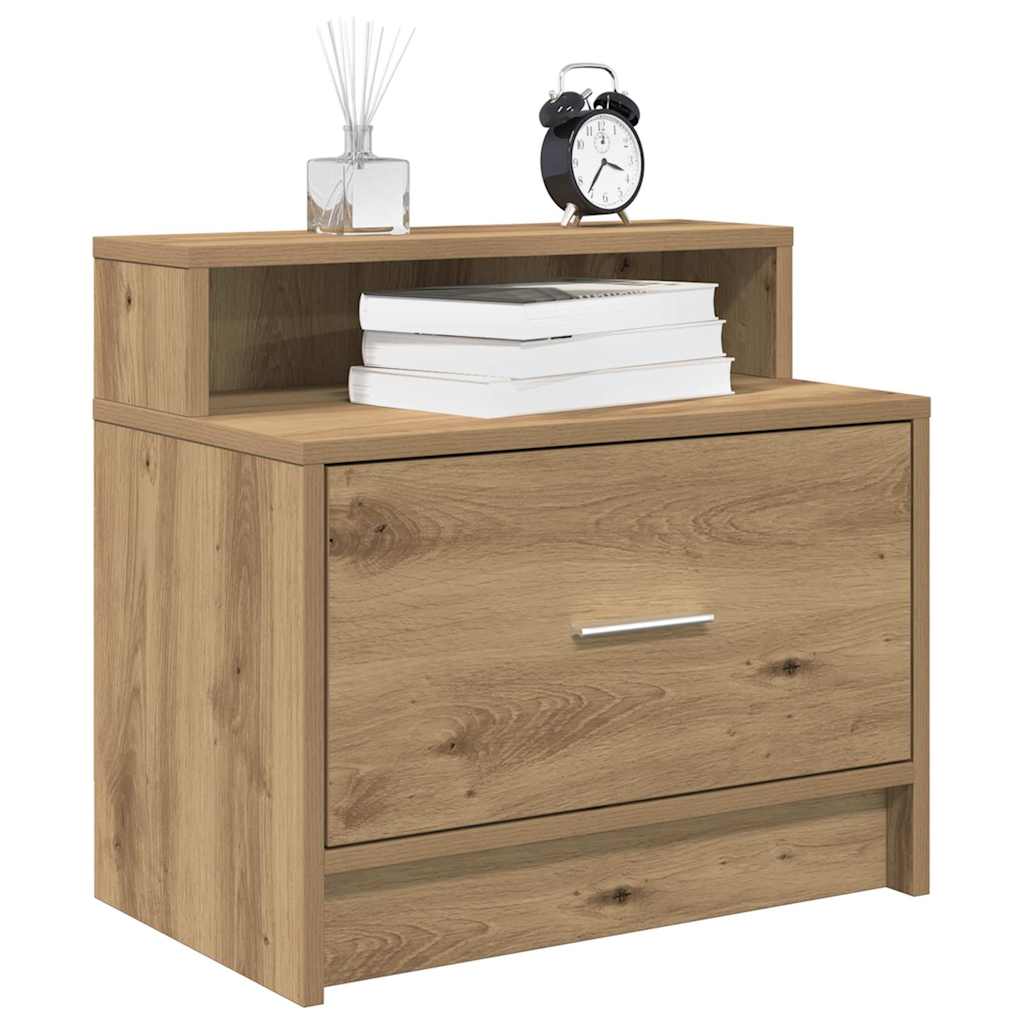 Nachttisch Mit Schublade Sonoma-Eiche 51X31X47 Cm