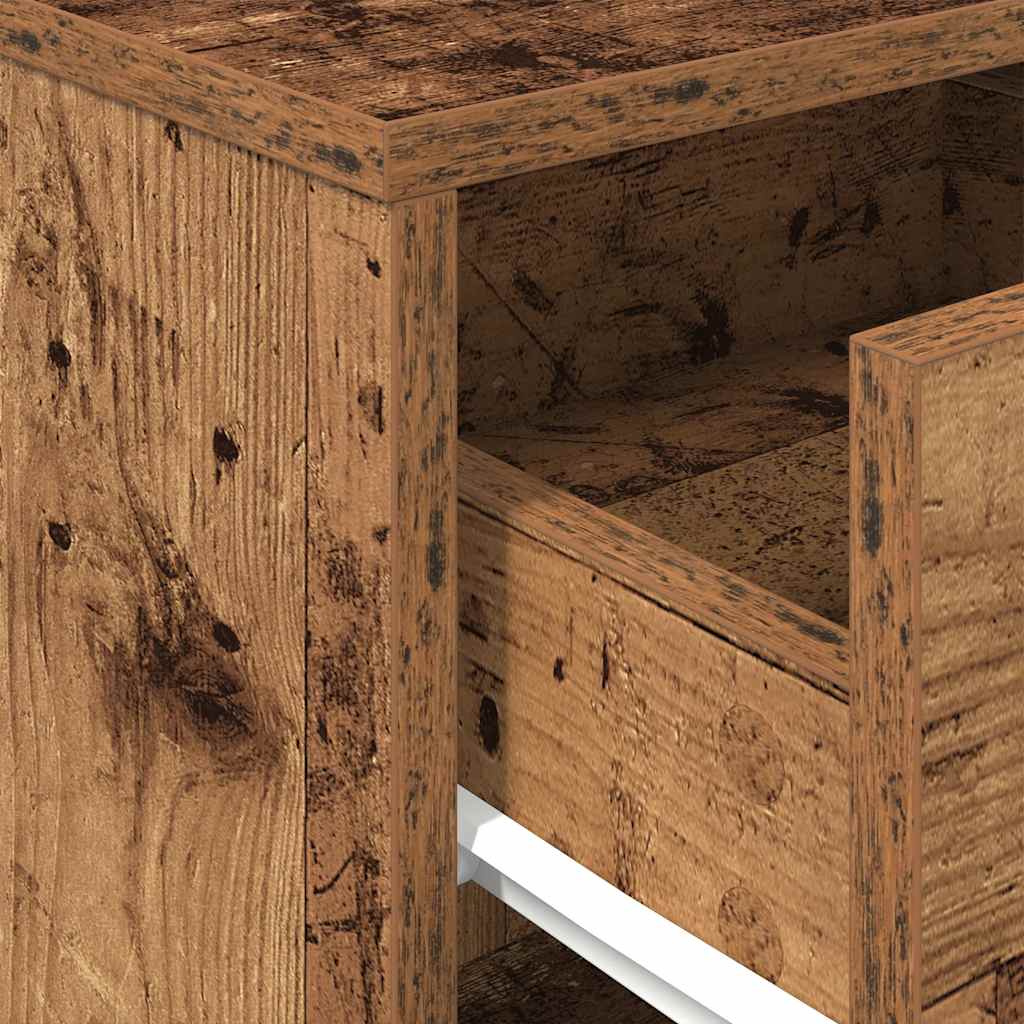 Nachttisch Mit Schublade -Optik 40X34X50 Cm