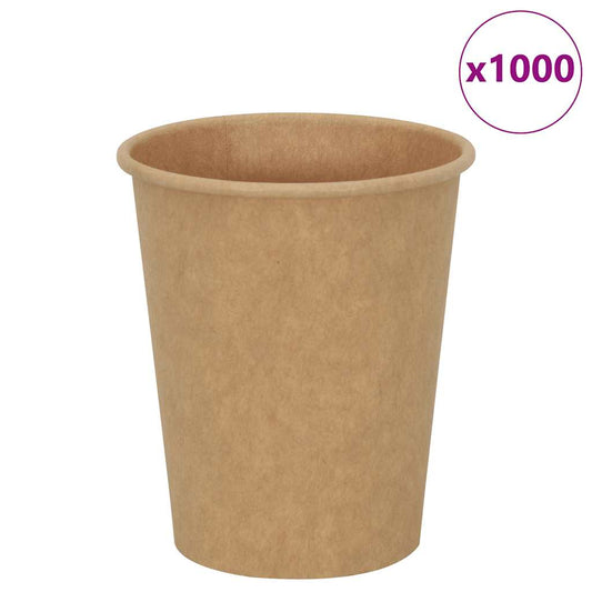 Pappbecher 1000 Stk. 8Oz 200Ml Braun