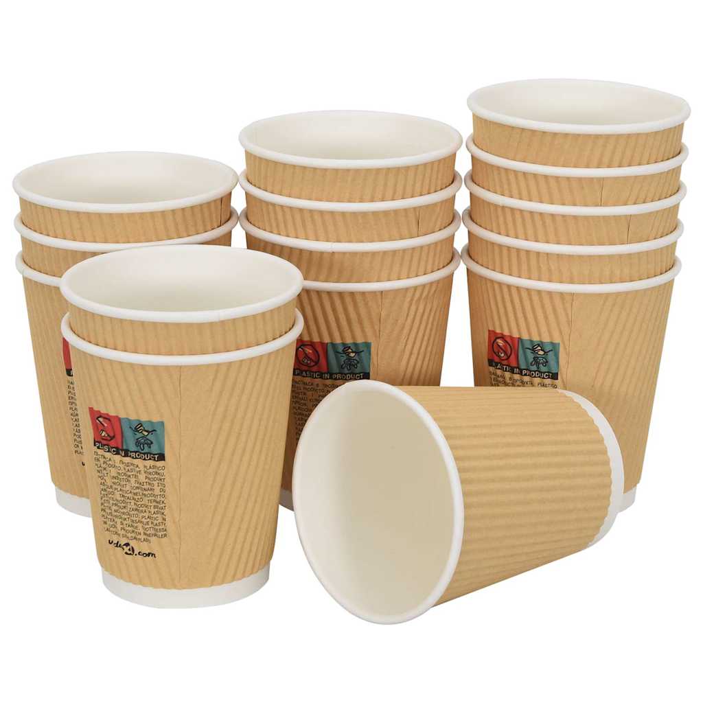 Pappbecher 500 Stk. 8Oz 200Ml Braun