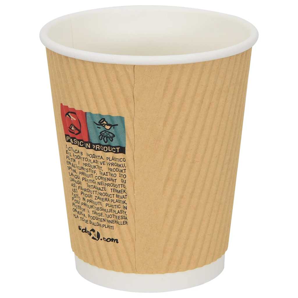 Pappbecher 500 Stk. 8Oz 200Ml Braun