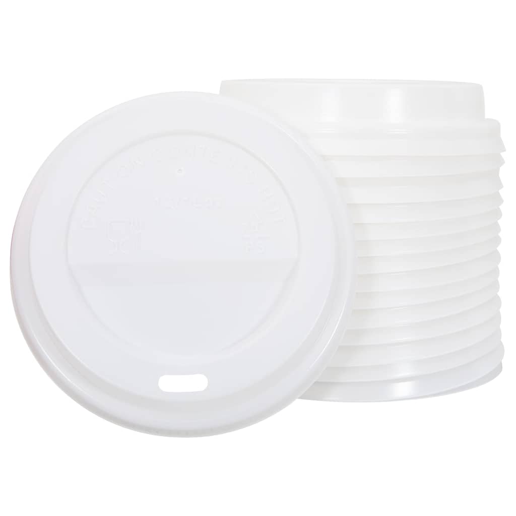 Deckel Für Pappbecher Ø 12Oz 16Oz 1000Stk. Weiß Kunststoff
