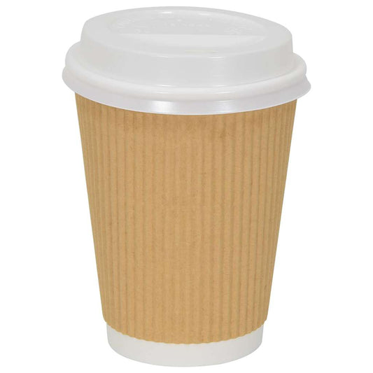 Deckel Für Pappbecher Ø 12Oz 16Oz 1000Stk. Weiß Kunststoff