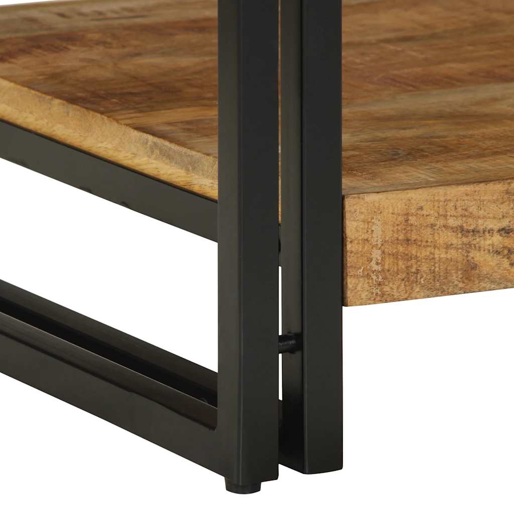 Couchtisch 70X50X38 Cm Raues Massivholz Mango