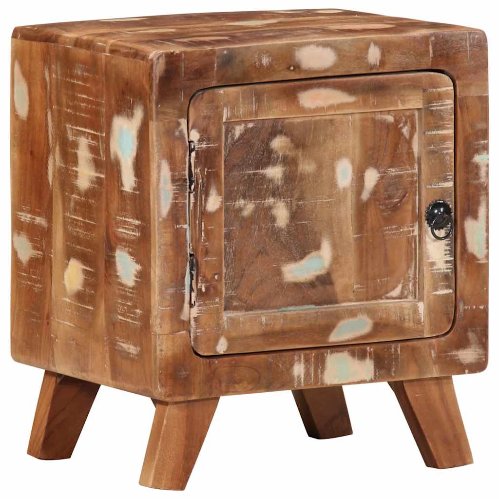 Nachttisch 2 Stk. 40X32X46 Cm Raues Massivholz Mango