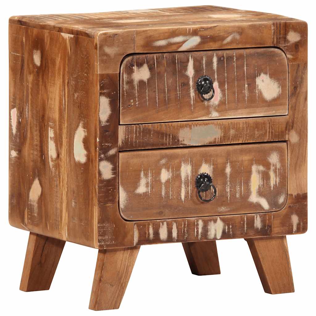 Nachttisch 2 Stk. 40X32X46 Cm Altholz Massiv