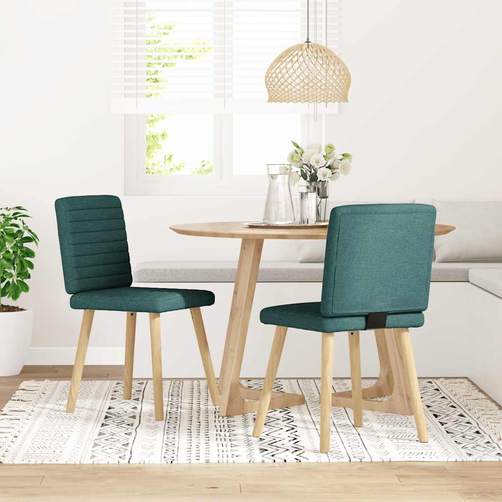 Esszimmerstühle 2 Stk. Jeansblau Stoff