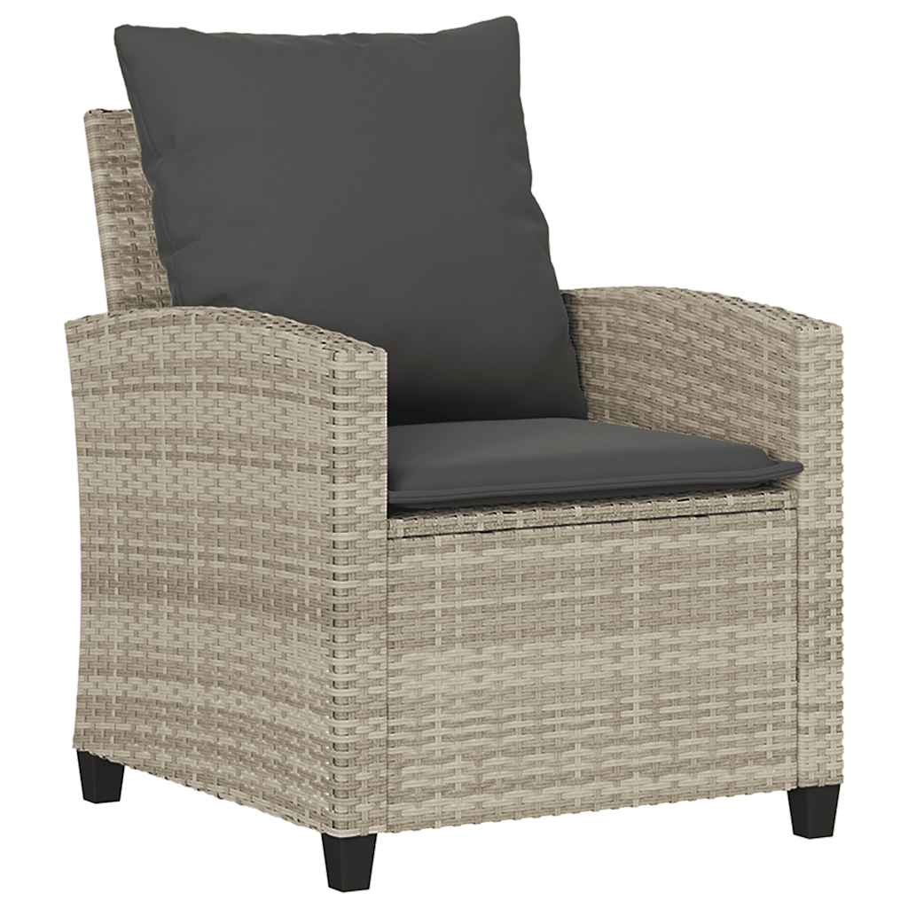 4-Tlg. Garten-Sofagarnitur Mit Kissen Poly Rattan