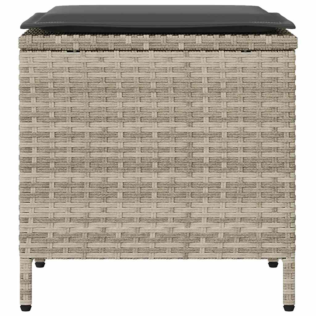 4-Tlg. Garten-Sofagarnitur Mit Kissen Poly Rattan