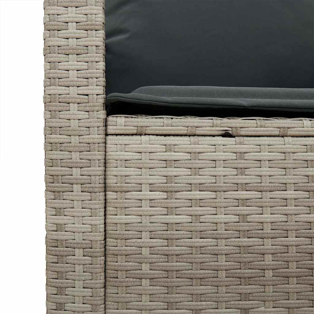 4-Tlg. Garten-Sofagarnitur Mit Kissen Poly Rattan