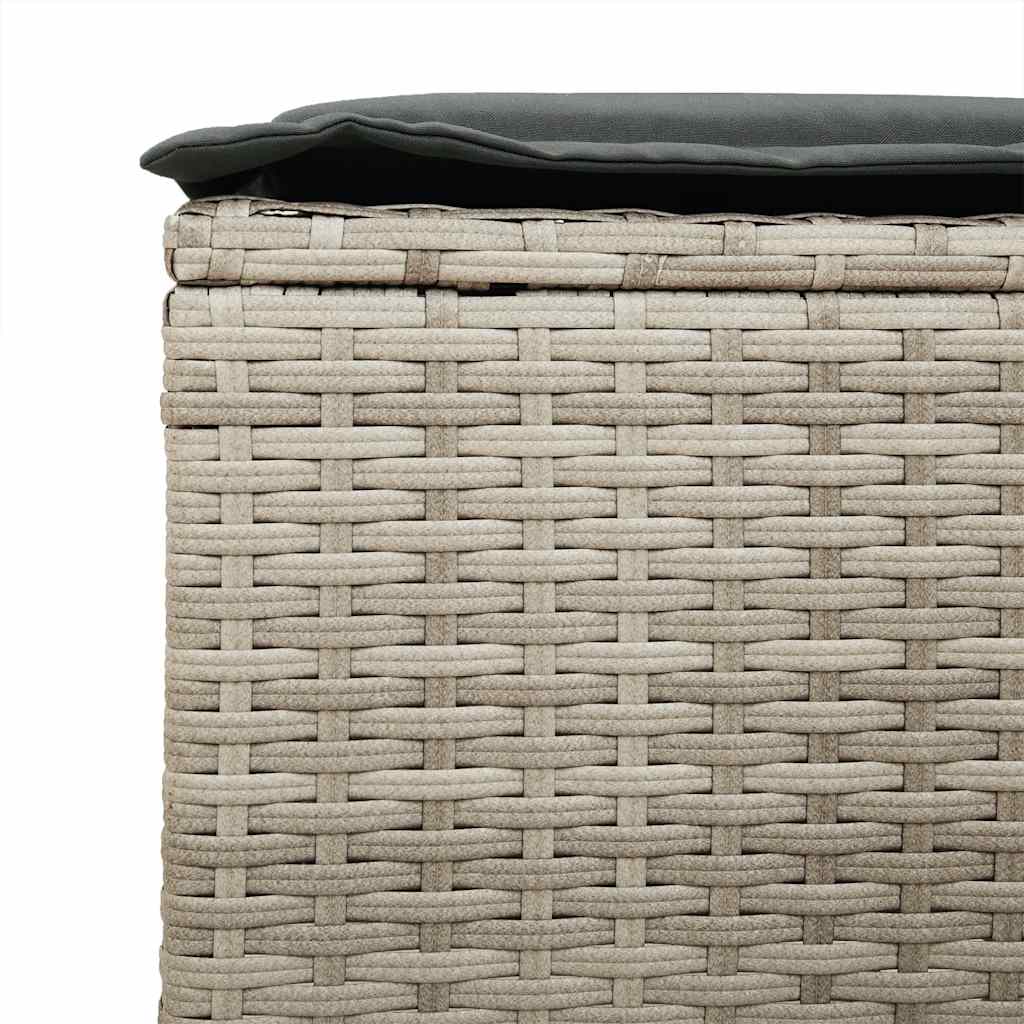 4-Tlg. Garten-Sofagarnitur Mit Kissen Poly Rattan