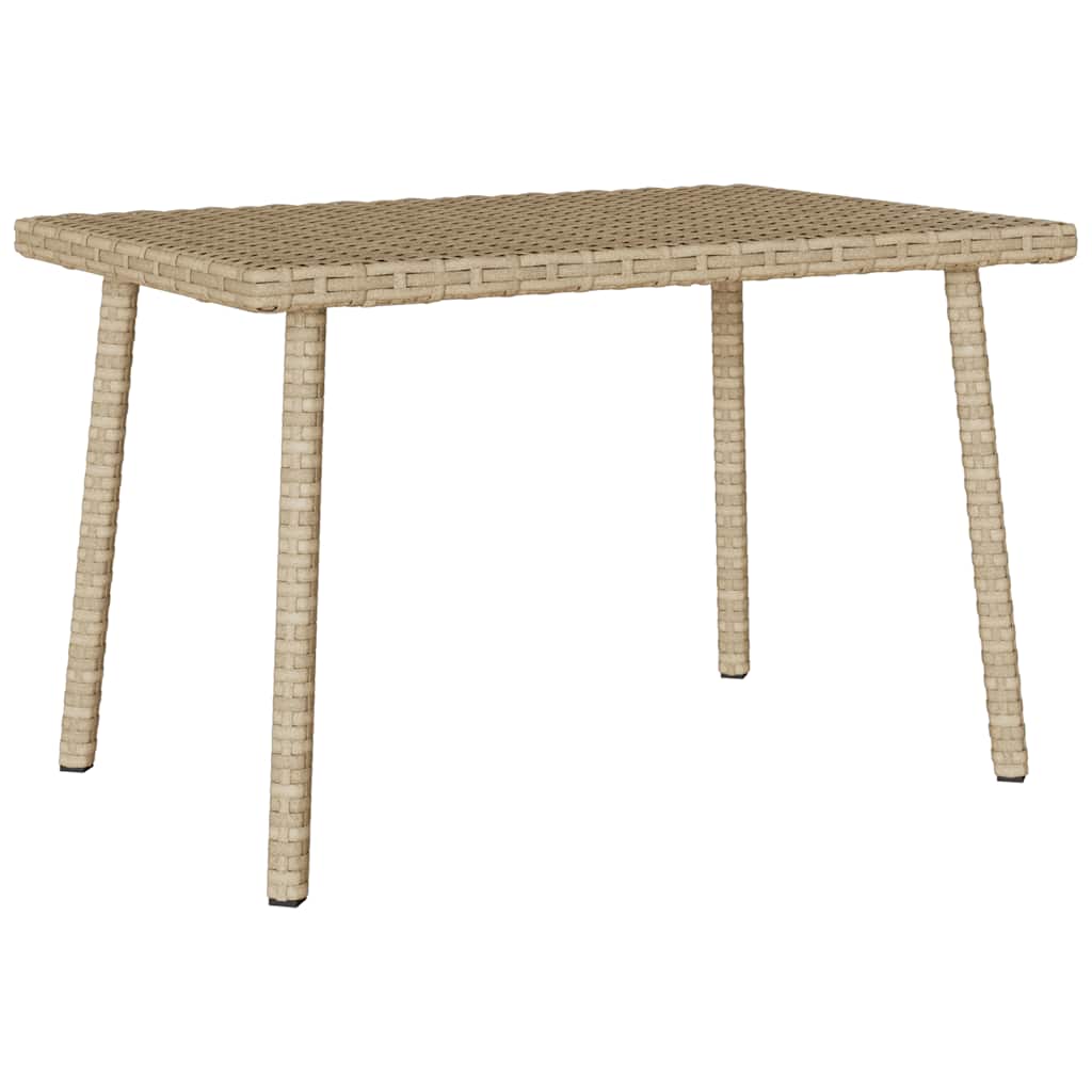 Garten-Couchtisch Rechteckig Poly Rattan