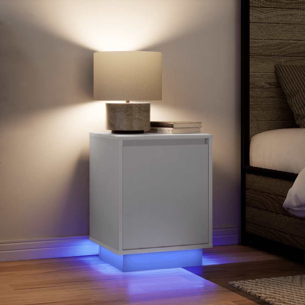 Nachttisch Mit Led-Leuchten 38X34X50 Cm