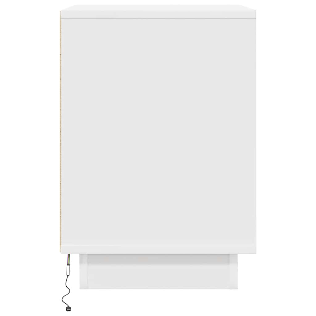 Nachttisch Mit Led-Leuchten 38X34X50 Cm