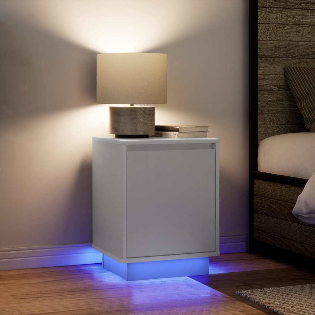 Nachttisch Mit Led-Leuchten 38X34X50 Cm