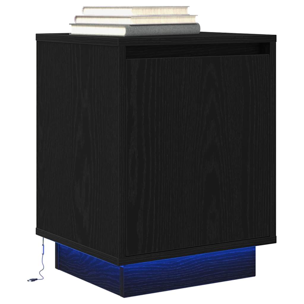 Nachttisch Mit Led-Leuchten 38X34X50 Cm