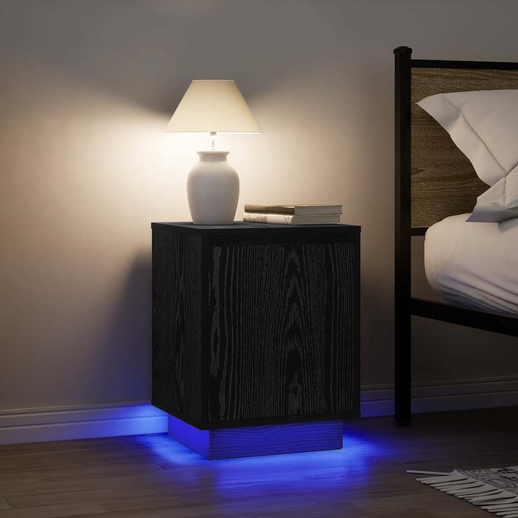 Nachttisch Mit Led-Leuchten 38X34X50 Cm
