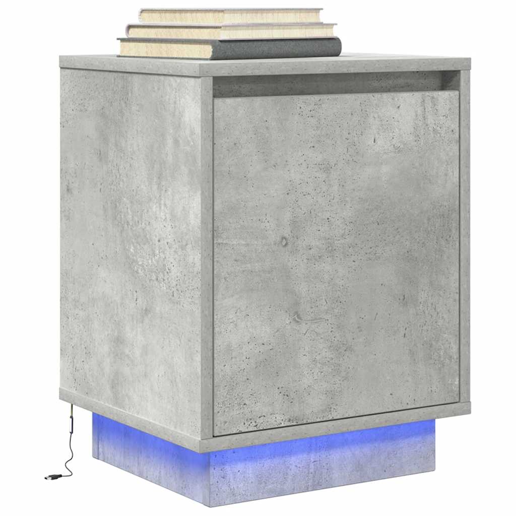 Nachttisch Mit Led-Leuchten 38X34X50 Cm