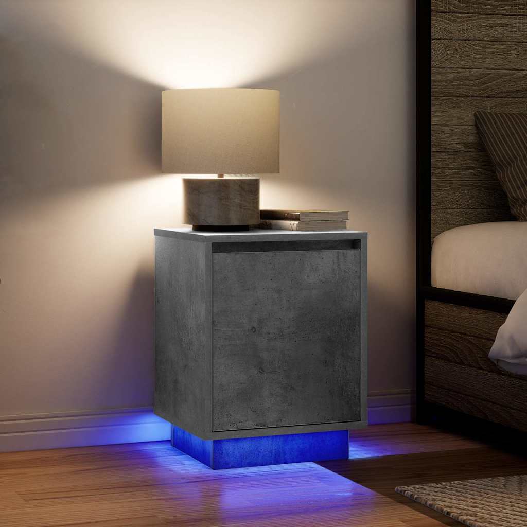 Nachttisch Mit Led-Leuchten 38X34X50 Cm