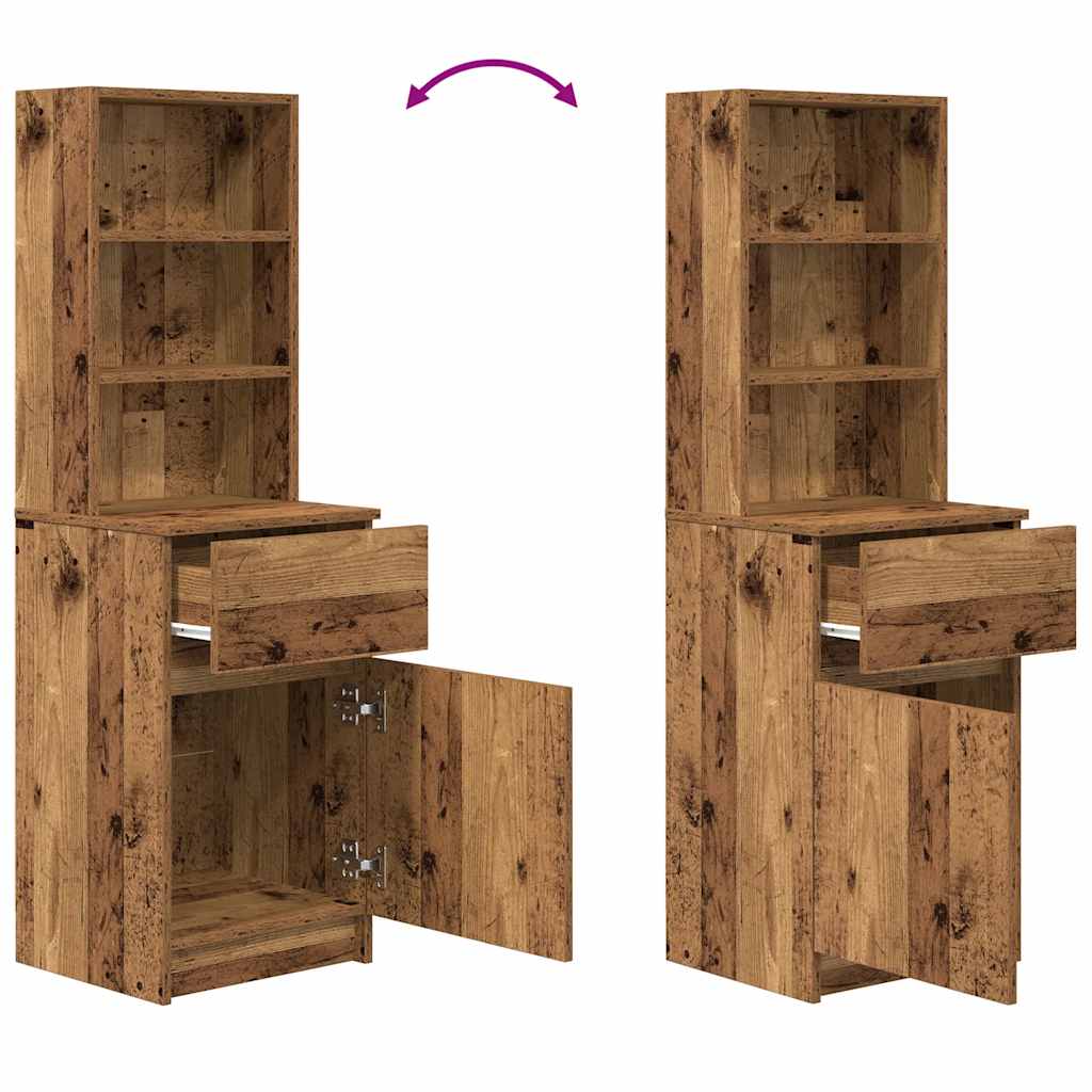 Nachttisch -Optik 39X35X125 Cm Holzwerkstoff