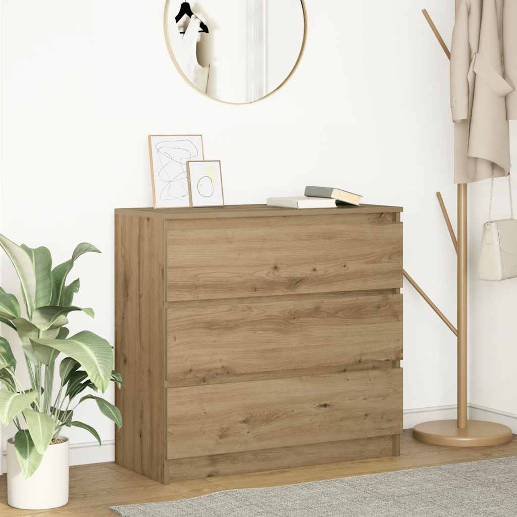 Sideboard Sonoma-Eiche 80X35X76 Cm Holzwerkstoff