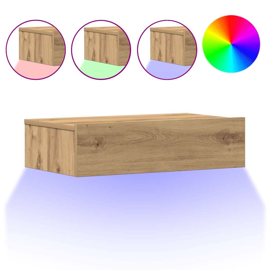 Nachttisch Artisan-Eiche 60X35 Cm Holzwerkstoff