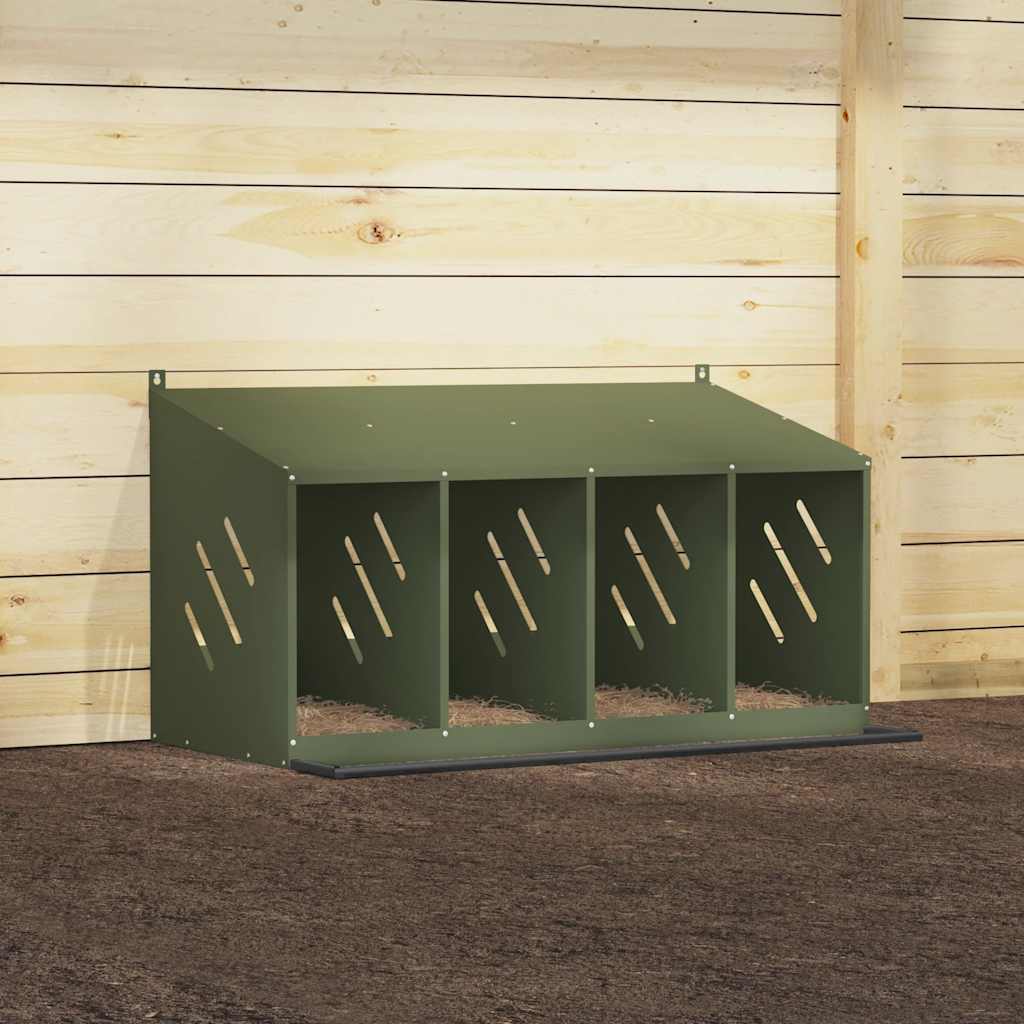 Hühner-Nistkasten Mit 4 Fächern Metall