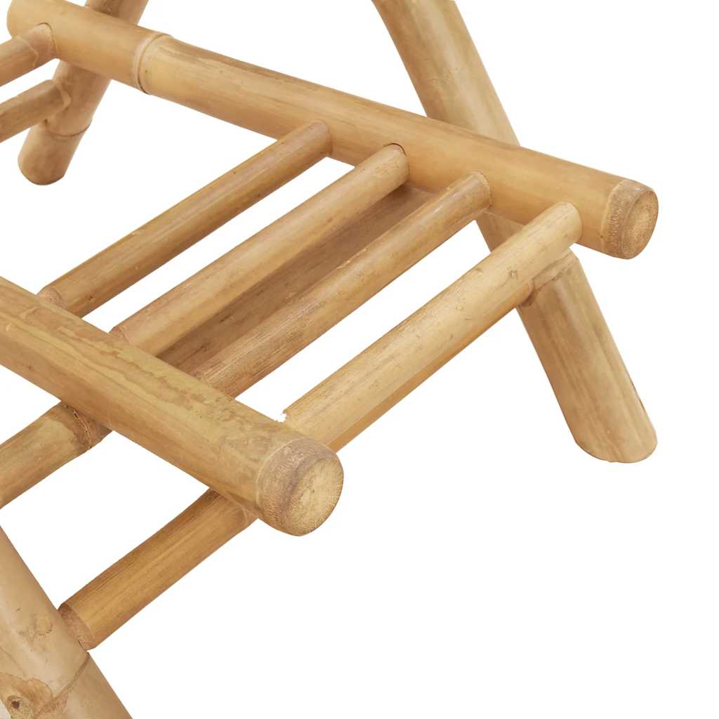 Outdoor-Barhocker Mit Fußstützen 2 Stk. Klappbar Bambus