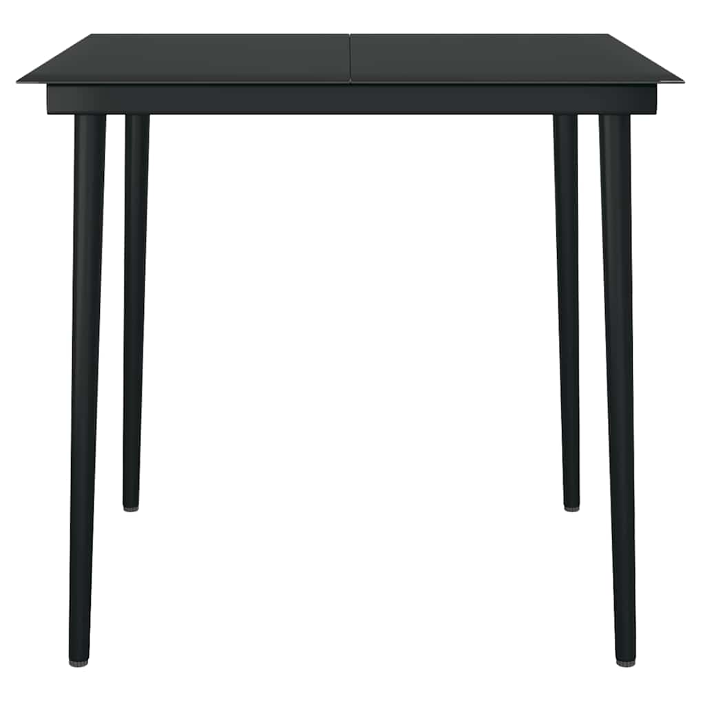 3-Tlg. Garten-Essgruppe Mit Kissen Braun Poly Rattan Glas