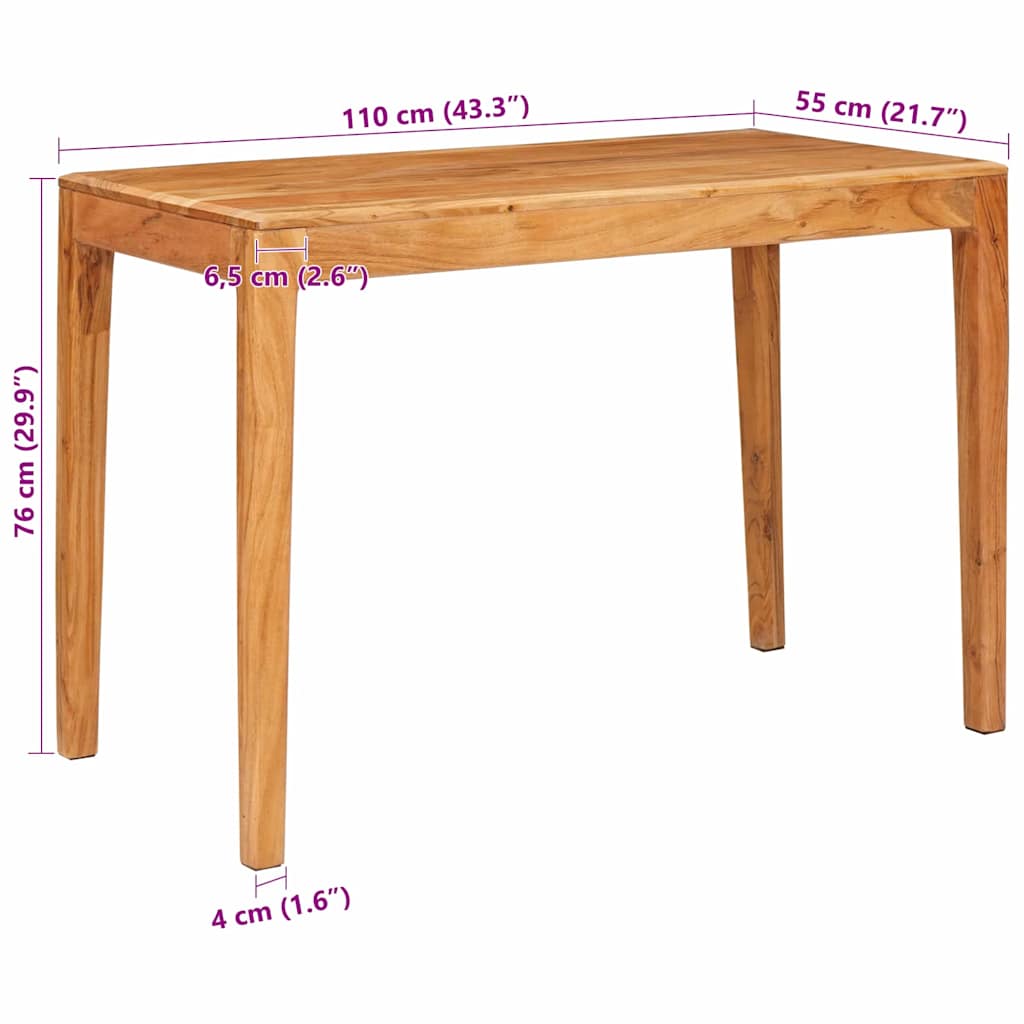 Esstisch Braun Massivholz Akazie