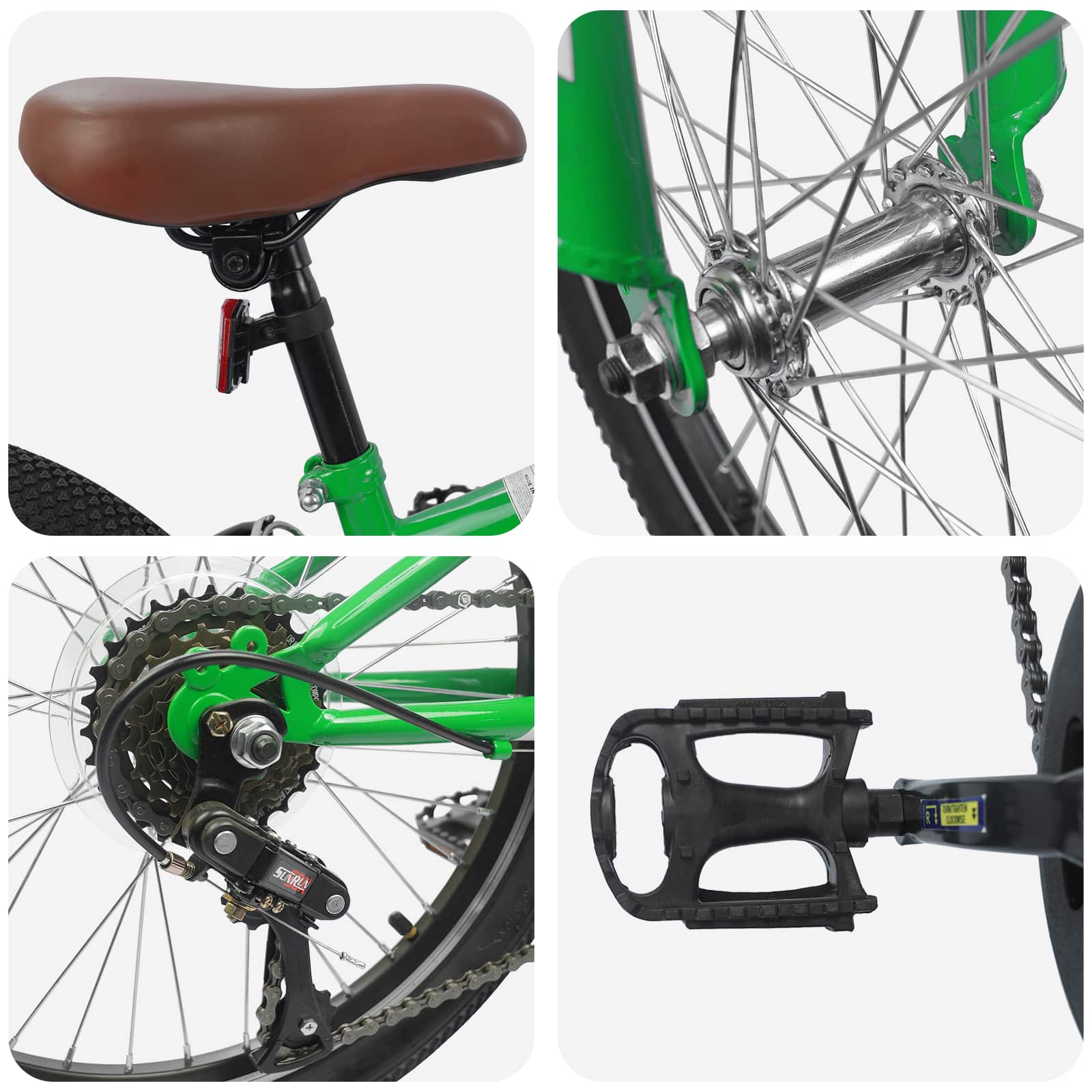 Mountainbike 20 Zoll 6-Speed Für 5-8 Jahre Alt