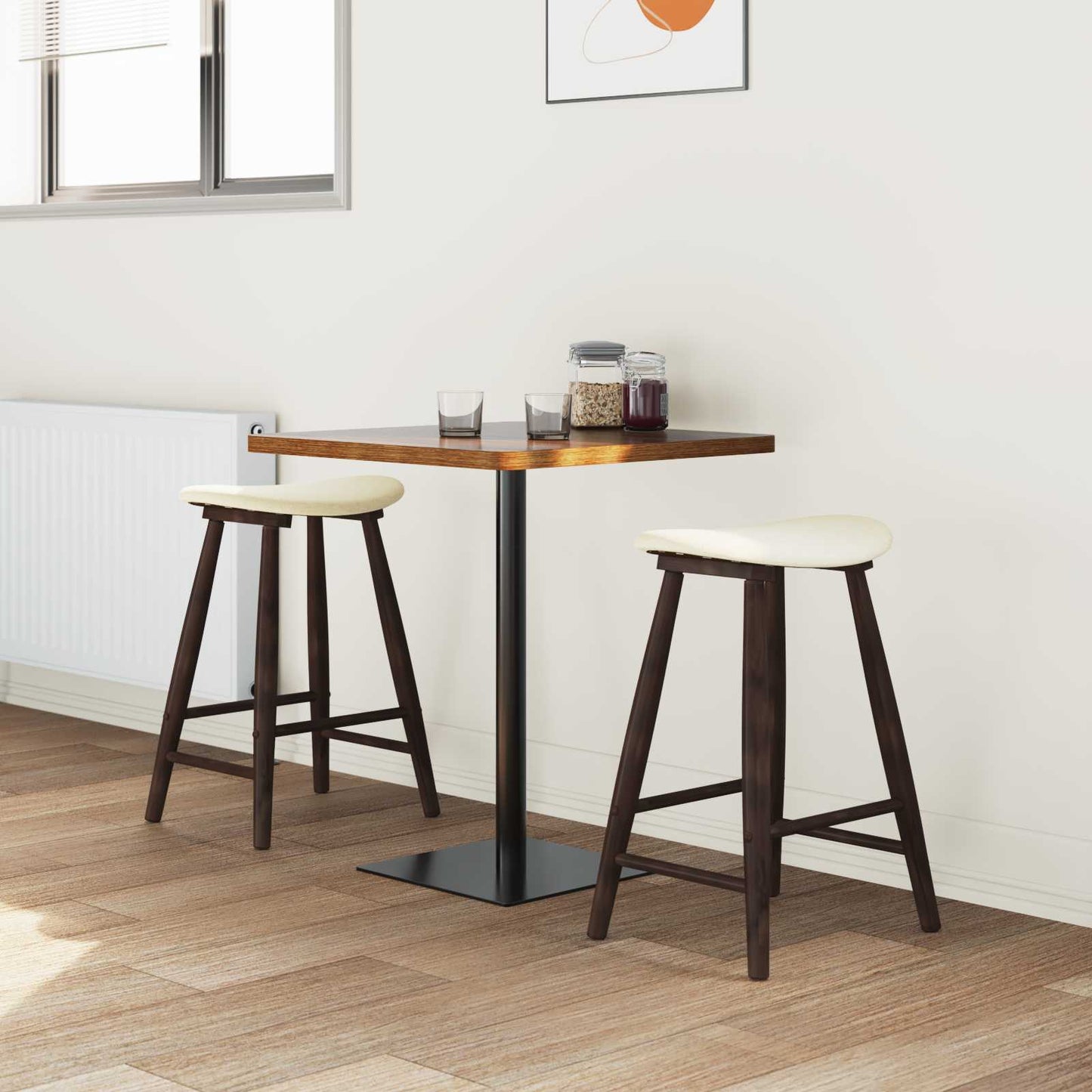 Esszimmerstühle 2 Pcs Hellbraun 46 X 37 X 63 Cm