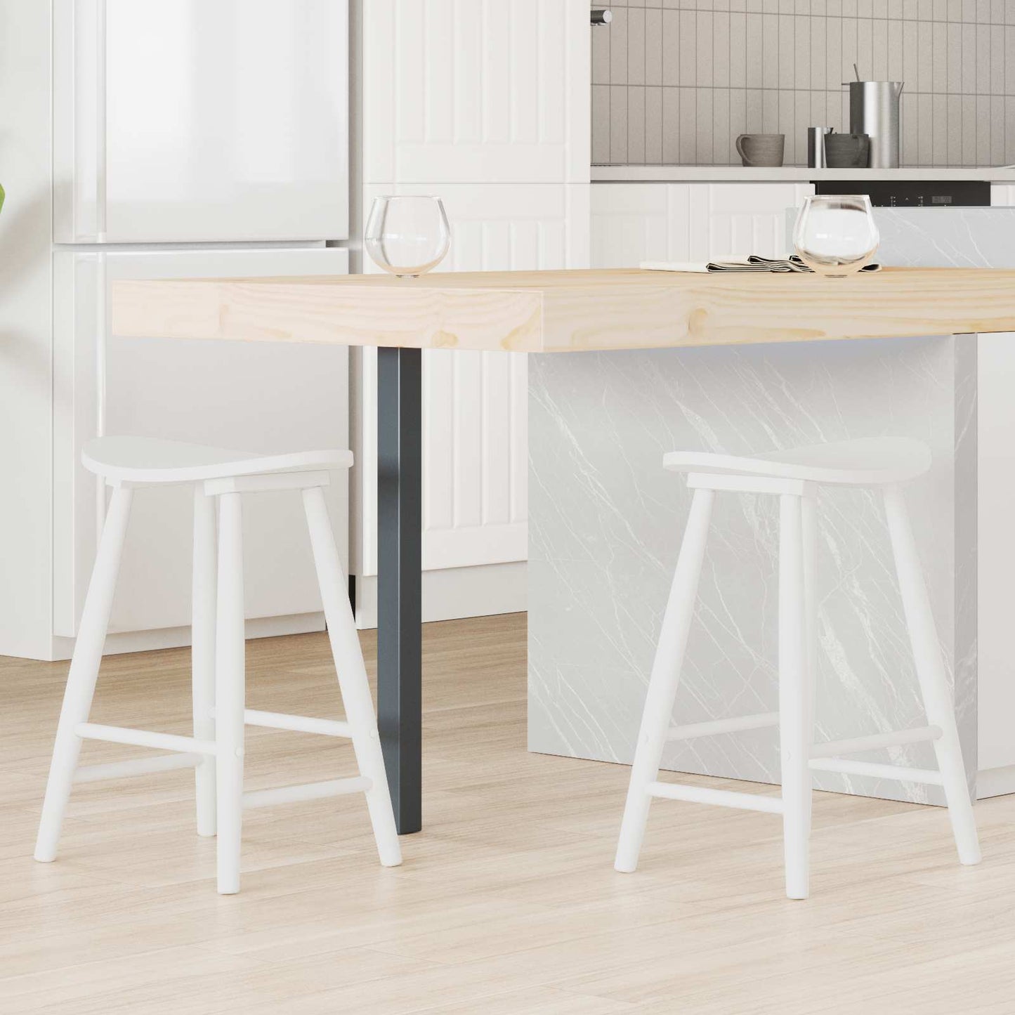 Esszimmerstühle 2 Pcs Hellbraun 46 X 37 X 63 Cm