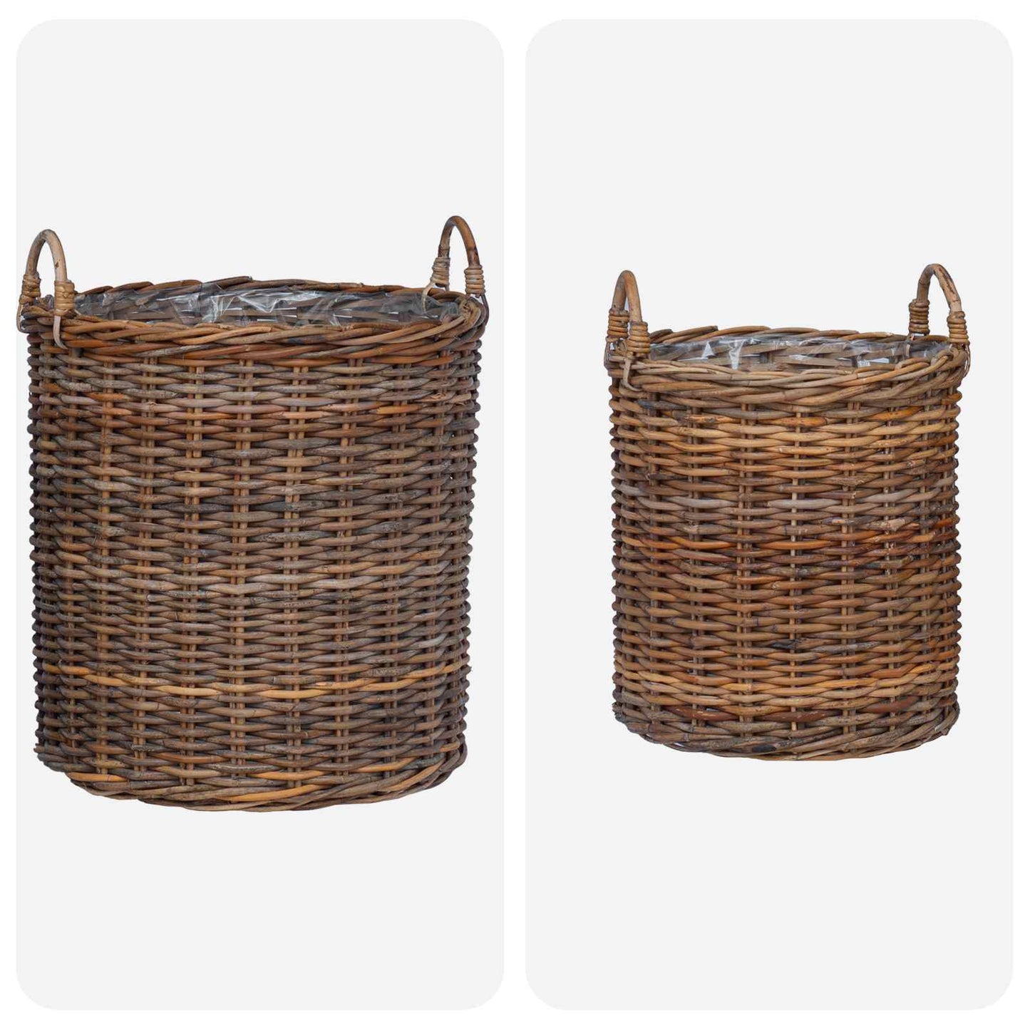 Blumentopf Körbchen Mit Speicher 2 Pcs Lacak Rattan