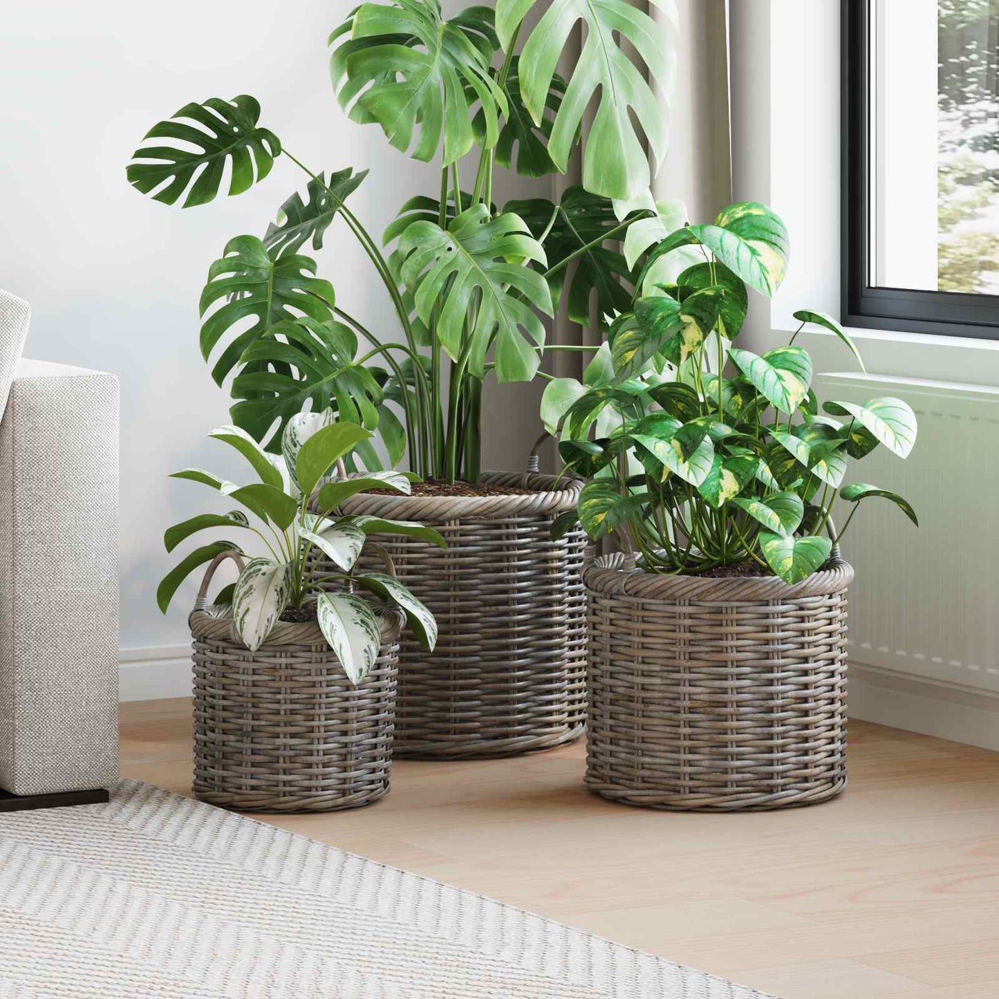 Blumentopfkorb Mit Speicher 3 Pcs