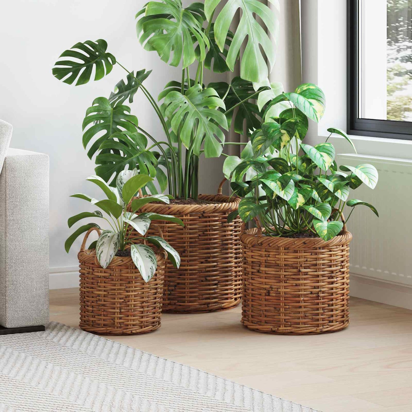 Blumentopfkorb Mit Speicher 3 Pcs