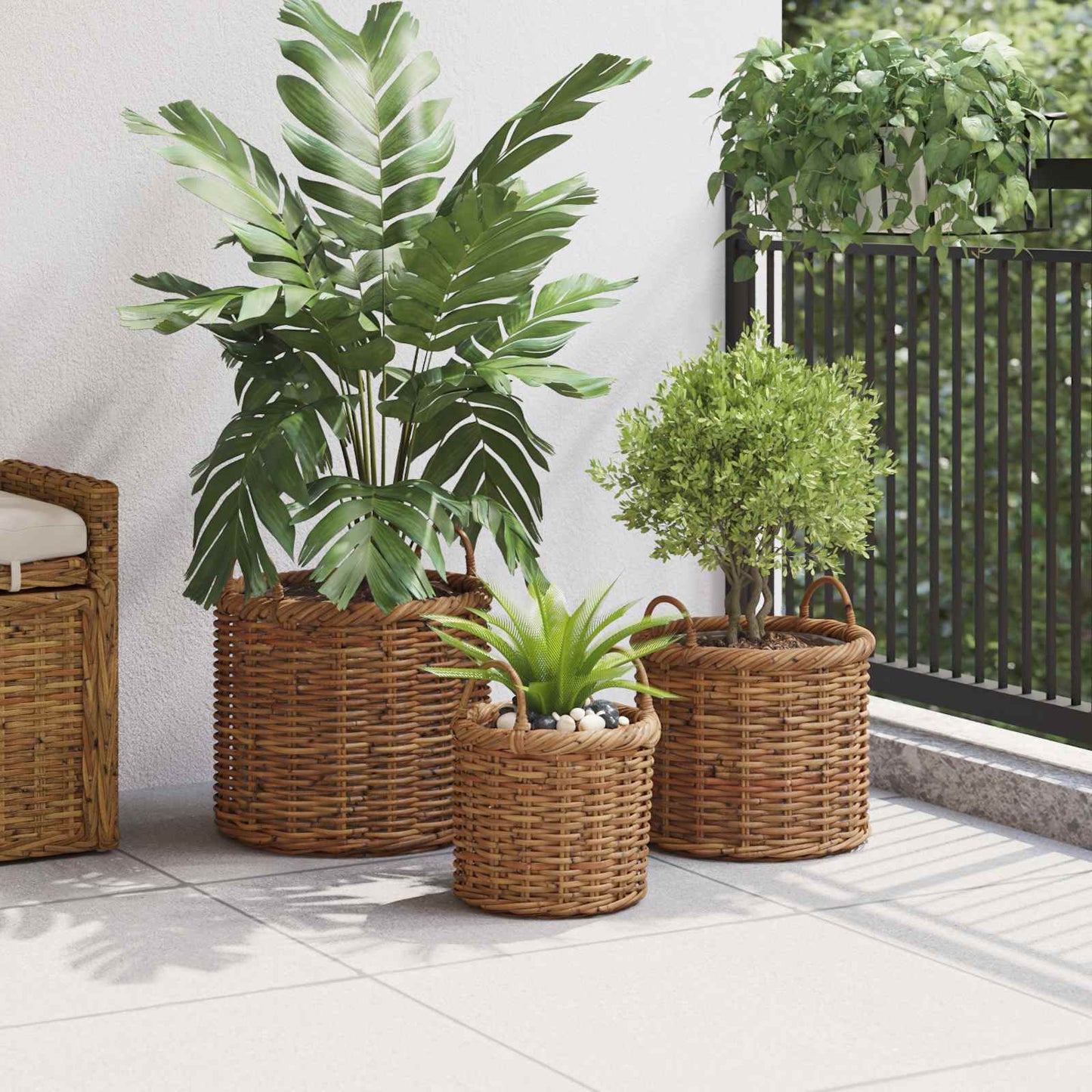 Blumentopfkorb Mit Speicher 3 Pcs