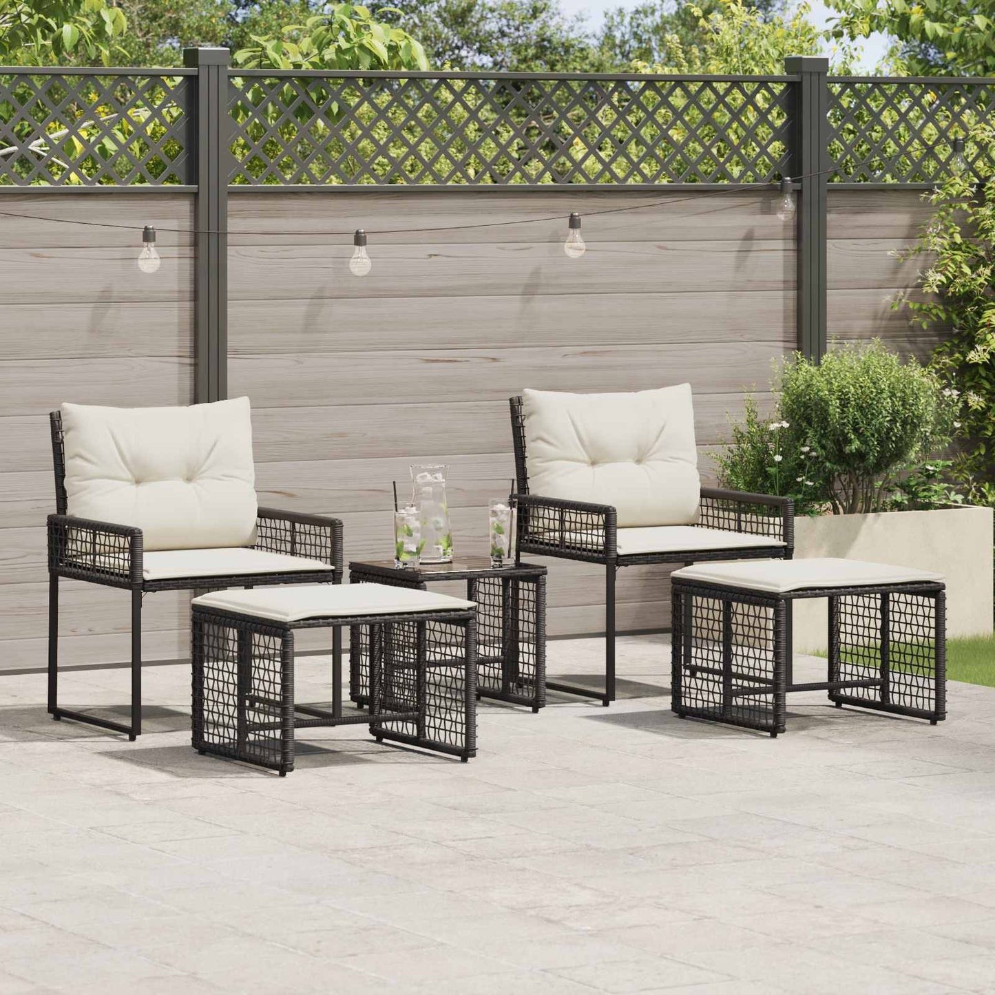 Gartenmöbel Set Mit Kissen 5 Pcs