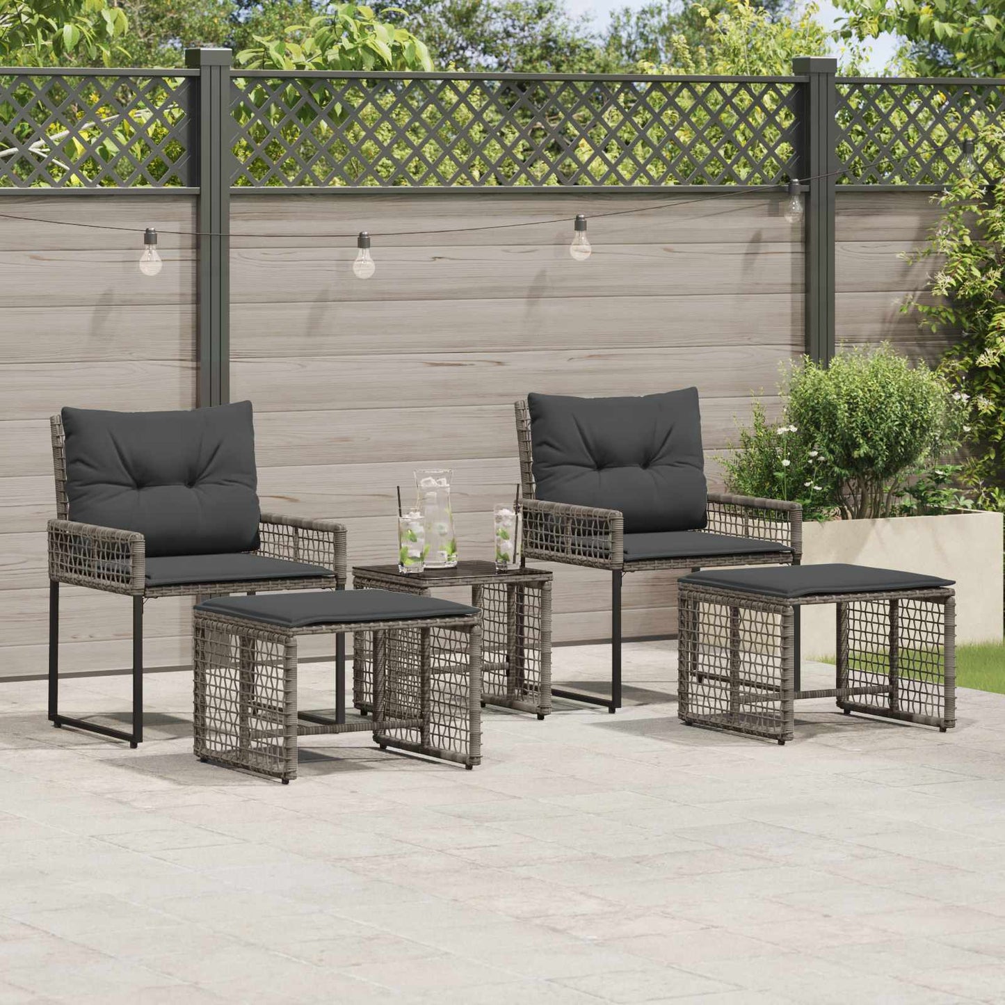 Gartenmöbel Set Mit Kissen 5 Pcs