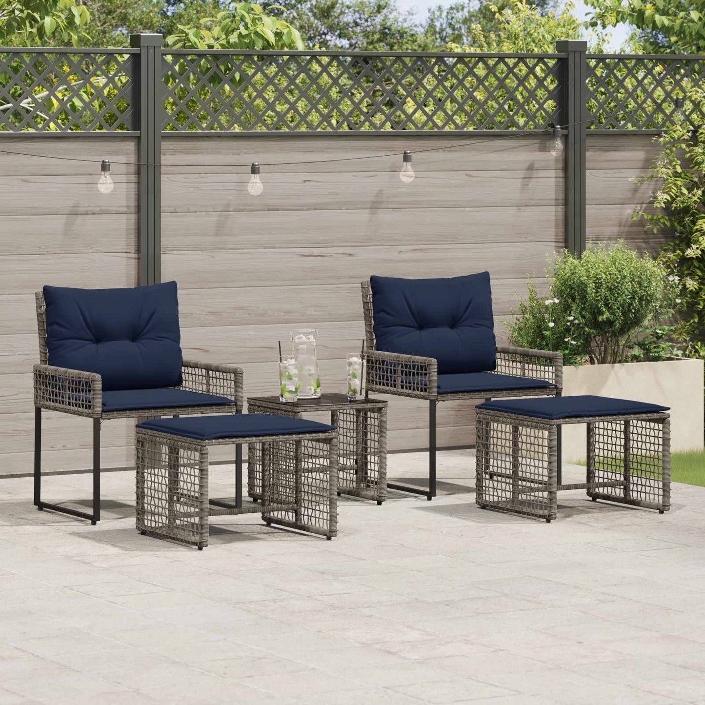 Gartenmöbel Set Mit Kissen 5 Pcs