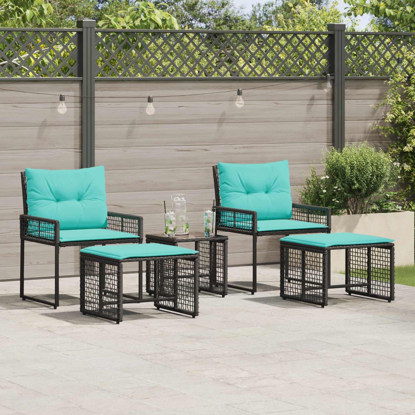 Gartenmöbel Set Mit Kissen 5 Pcs