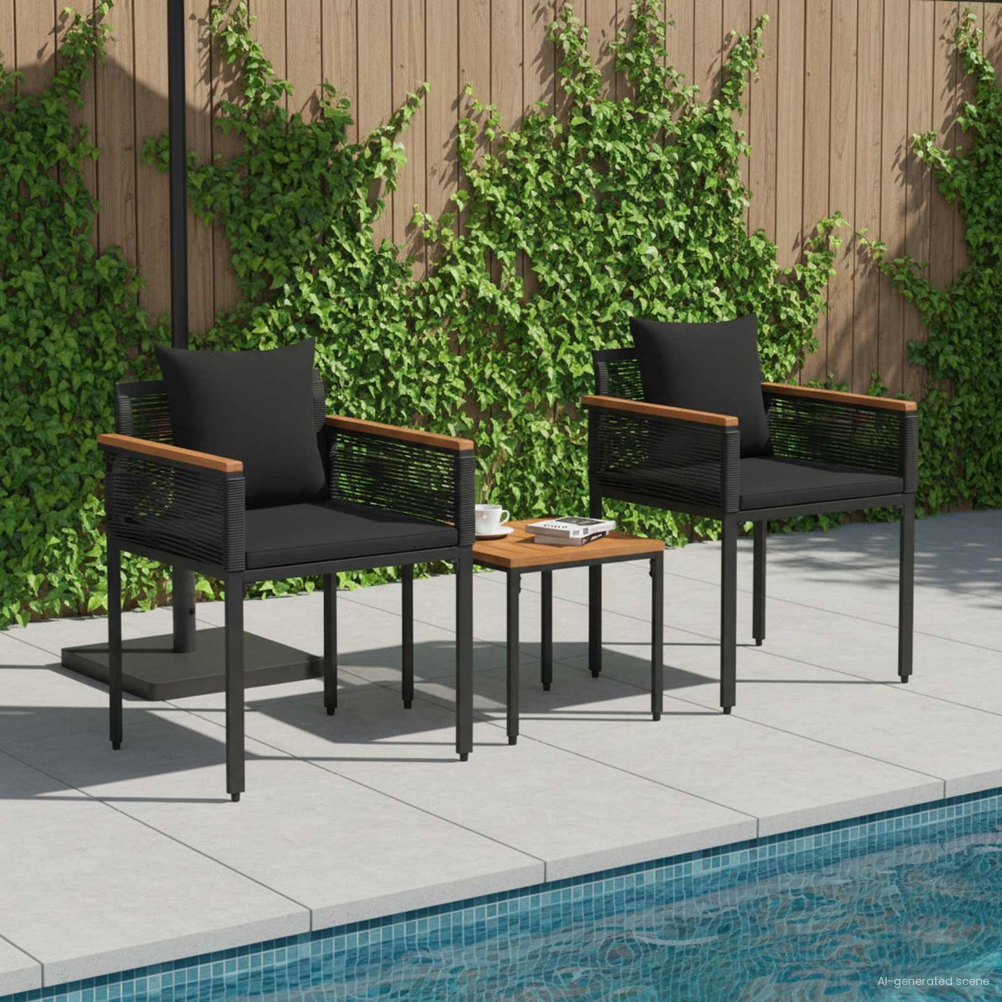 Gartenmöbel Set Mit Kissen Poly-Rattan