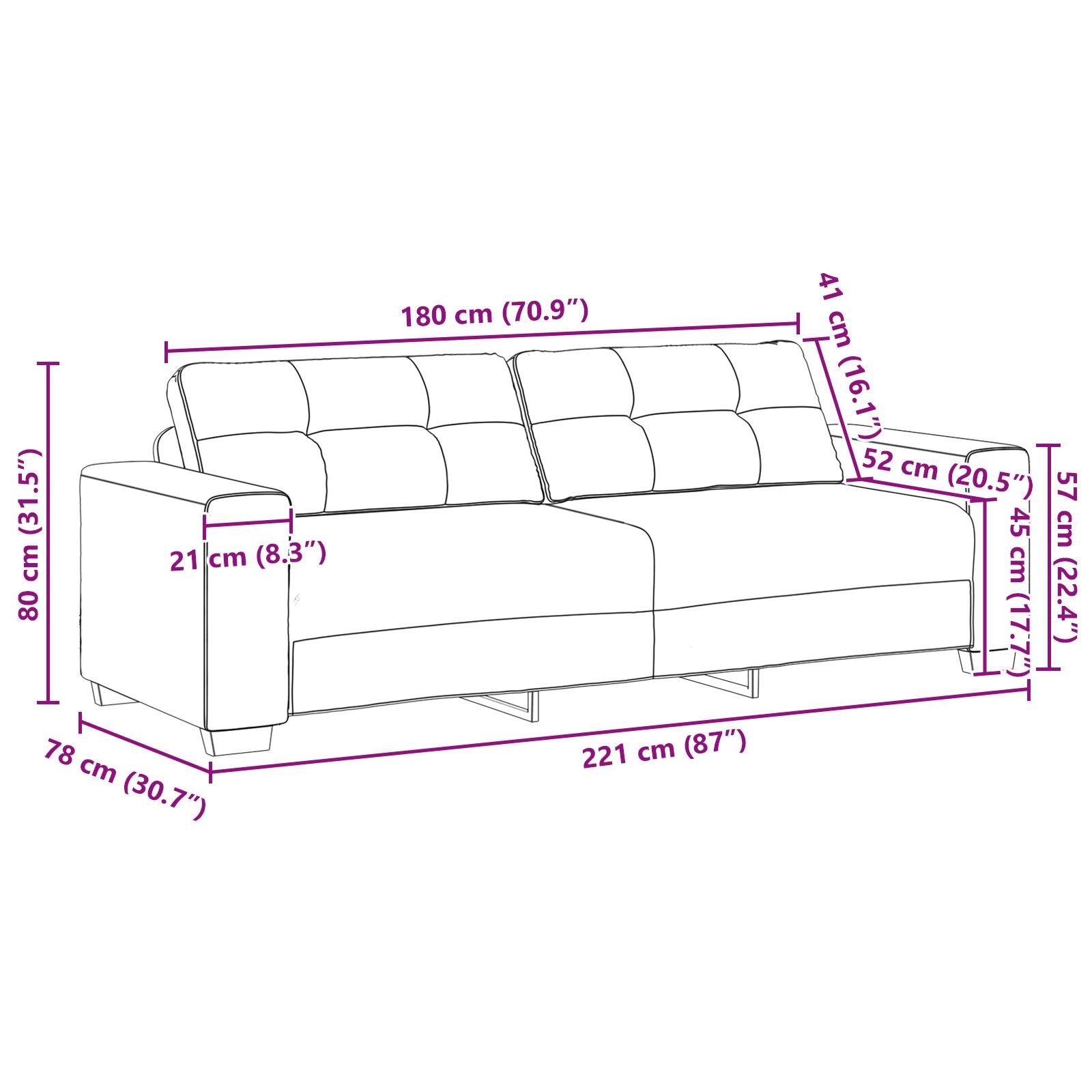 2-Teiliger Sofa-Set Mit Kissen Aus Braunem Samt